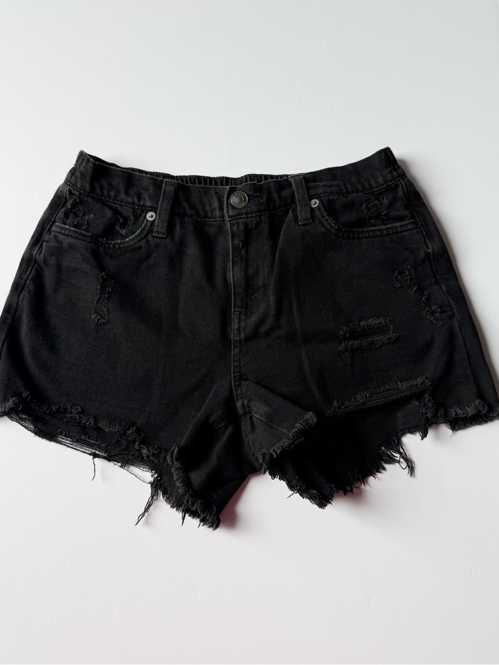 Aerie Daydream Denim Short Black XS
